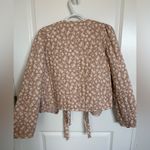 Blu Pepper NEW  Quilted Floral Tie Jacket Medium Photo 3