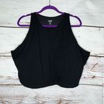 Old Navy Active NWT Size 4X Black PowerChill Light Support Longline Sports Bra Photo 0