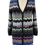 Milluce missoni style flame stitch long cardigan Korean Style Sz 42/M Black Size M Photo 0