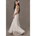 BHLDN Calla Ivory Floral Tulle Appliqué Maxi Dress NWT Size Medium Photo 10