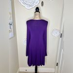 Zenana Outfitters Tunic Swing Long Sleeve Vibrant Purple Dress in Size M Photo 8