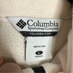 Columbia  white and black full zip fleece jacket size large Photo 1
