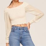 Reformation  Ivory Sandy Top small  Photo 0