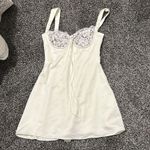 House Of CB 'Adriana' Ivory Satin and Lace Mini Dress Photo 2