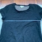 Maison Jules Black Short Sleeve Scoop Neck Top Photo 5