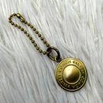 Coach 1"  Metal Circle Replacement Hangtag Hang Tag Bag Charm Photo 0