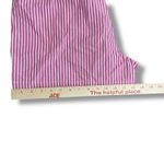 Loft  Pink White Striped Elastic Waist Cotton Shorts Women’s Medium Photo 6