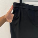 J. Crew Linen Cotton Blend Sailor Pant Black Ankle Crop Button Pocket Size 14 Photo 4