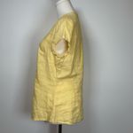 Tweeds 100% Linen Light Yellow Button Photo 2