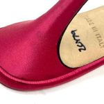 Kate Spade fuchsia pink satin high heel slides, size 8.5 made in Italy, NWOT Photo 13