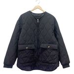 Joie Black Quilted Jacket Women’s Size XL Zip Front Lightweight Puffer Coat Photo 1