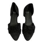 Eileen Fisher  Fuller Suede d'Orsay Flat Black Pointed Toe Leather Shoes 8 EUC Photo 7