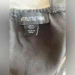 Pretty Little Thing  Black Lace Satin Mix Thick Strap Corset Size 0 Photo 5