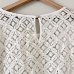 A New Day Long Flare Sleeve Sheer Shirt Lace Top in White Size XXL Photo 4