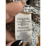 Free People  Sweater Womens XSmall Black White Marled Ribbed Lettuce Hem Crewneck Photo 3