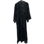 VALENTINO Intimo Vintage Robe SZ Petite Neiman Marcus Blk Burnout No Belt Velvet Black Photo 1