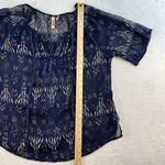 Mudd Y2K L Large Top Sheer Aztec Graphic Whimsygoth Fairy Boho Grunge Women’s Photo 9