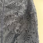 Ann Taylor Navy Blue Floral Lace Overlay Pencil Skirt Sz 2 Photo 7