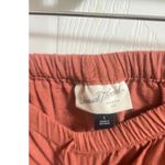 Universal Threads Universal Thread Pull-On Midi A-Line Skirt L Cotton Lagenlook Minimalist Orange Photo 4