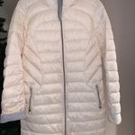 Lululemon Cream Parka With Hood White Size 8 Photo 0