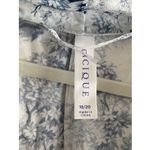 Cacique  Womens 18/20 Blue Lace Kimono Tie Waist Robe Comfort Blue Floral Cottage Photo 5