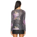 Free People NWT Intimately Gold Rush Black Combo Printed Sequin Long Sleeve Photo 1