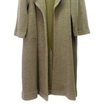 Free People  Shayla Beach Robe Olive Terry Duster Open Front Oversized Sz Medium Photo 5