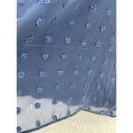 Blooming Jelly  Women's Blouse Short Sleeve Solid Navy Blue Size XXL Trapeze Photo 4