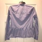 Madewell  Lakeside Peplum Shirt Waterfall Blue Photo 3