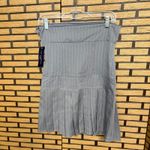One Clothing  Gray And White Stripe Strapless‎ Dress Size Medium Photo 1