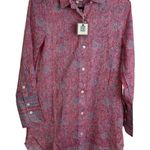 Bell By Alicia Bell Pajama Set Womens XS 2 Piece Long Sleeve Top Shorts SIlk NWT Pink Photo 0