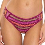 Becca Driftwood Adela Crochet Hipster Bikini Bottom Swim Pomegranate NWT Size XS Photo 5