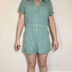 Show Me Your Mumu  Cannon Romper Mint Denim Size Medium NWT! Photo 3