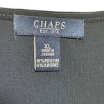 CHAPS  Short Sleeve V-Neck Tie Waist Flowy Top Navy Blue XL‎ Photo 2