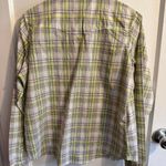 Wrangler  Wrancher Western Plaid Shirt Long Sleeve Womens L Yellow Button Down Photo 3