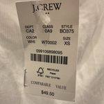 NWT J. Crew Factory Classic cotton cardigan shell Sz XS White Photo 5
