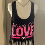 Popular Sports Atlantic City cropped fringe bottom tank top Photo 0