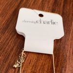 Charming Charlie NEW  Angel Wing Studded Pendant Necklace Gold Tone One Size NWT Photo 2