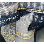 ISAAC MIZRAHI LIVE NWOT True Denim Pull On Ankle Slim Jeans Petite 0 Frayed Hem Blue Size 0P Photo 3