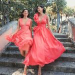 Mac Duggal Coral Ruffle Shoulder Gown Photo 5