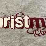Christmas begins with Christ grey T Photo 1