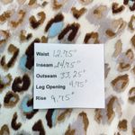 Olivaceous  Cream Leopard Print Cropped Joggers with Raw Edge Accents Size Small Photo 9