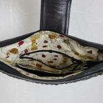 Brighton Women Bag Purse Brown Blue Woven Leather Front Crossbody Braided Strap Photo 2