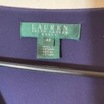 Lauren Ralph Lauren Petite Glitter Ruched Sheath‎ Dress Navy Size 4P Blue Photo 3
