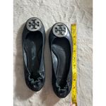 Tory Burch Womens Black Leather Minnie Travel Ballet Flats W/ Logo Medallion Photo 8