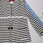 Akira  Chicago Blazer Red Label Striped Cardigan Jacket Black White S Photo 7
