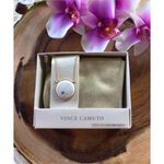 Vince Camuto NIB  Inlaid Stone Necklace and Pouch Photo 0