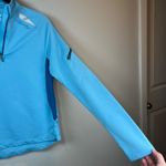 Saucony  Athletic 1/4 Zip Pullover Shirt Top Blue Running Reflective Womens Small Photo 5