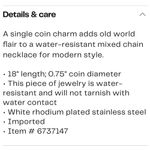 Mixed chain coin necklace Gold Photo 1