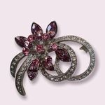 Adrian Buckley NIB  England Jewellery Pink Flower Brooch Photo 1